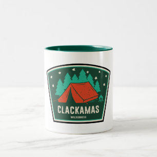 Caneca De Café Em Dois Tons Campanha Clackamas Wilderness Oregon