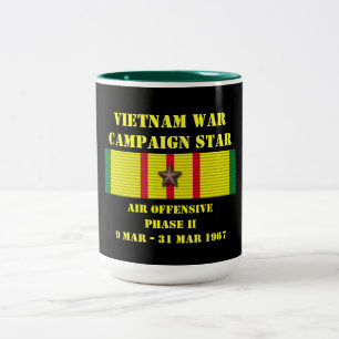 Caneca De Café Em Dois Tons Campanha de Fase II Ofensiva do Ar
