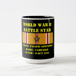 Caneca De Café Em Dois Tons Campanha de Raios Especificados no Pacífico Asiáti