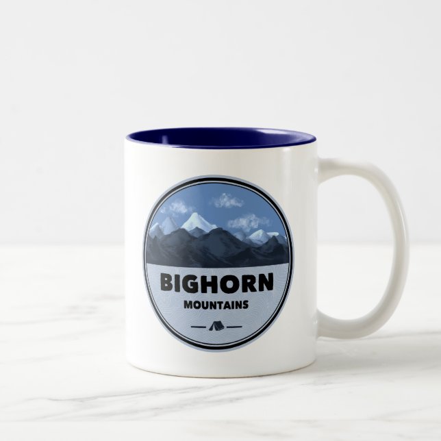 Caneca De Café Em Dois Tons Campanha de Wyoming Montana (Direita)