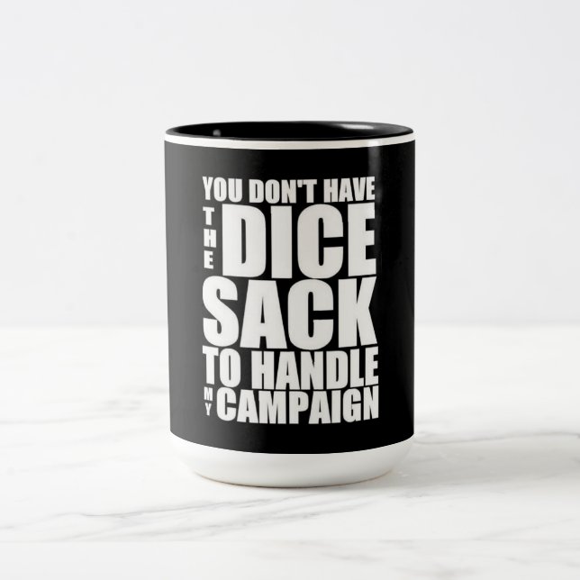 Caneca De Café Em Dois Tons campanha mestra do Dungeon (Centro)