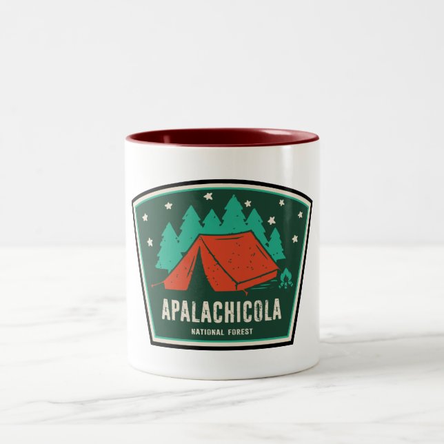 Caneca De Café Em Dois Tons Campanha Nacional Florestal Apalachicola (Centro)