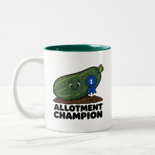 Caneca De Café Em Dois Tons Campeão da Parcela Fun Gigante Cartoon Abobrinha