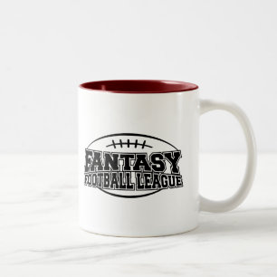 Caneca De Café Em Dois Tons Campeonato de futebol da fantasia