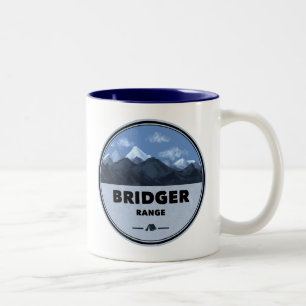 Caneca De Café Em Dois Tons Camping Bridger Range Montana