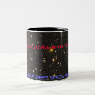 CANECA DE CAFÉ EM DOIS TONS CAMPO DO ESPAÇO PROFUNDO DE HUBBLE