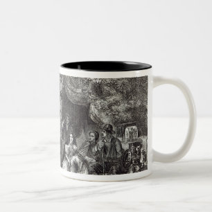 Caneca De Café Em Dois Tons Campos de Highgate durante o grande fogo de
