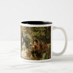 Caneca De Café Em Dois Tons Campos de T32191 Highgate durante o grande fogo de