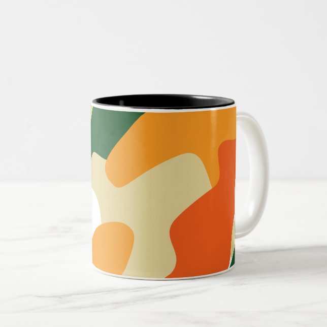 Caneca De Café Em Dois Tons camuflagem (Frente Esquerda)