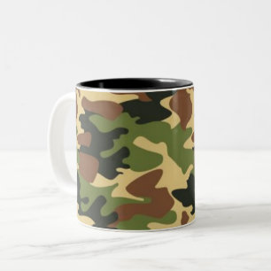 Caneca De Café Em Dois Tons camuflagem