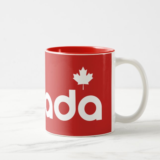 Caneca De Café Em Dois Tons Canadá (Direita)