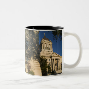 Caneca De Café Em Dois Tons Canadá, Manitoba, Winnipeg: Manitoba Legislativo