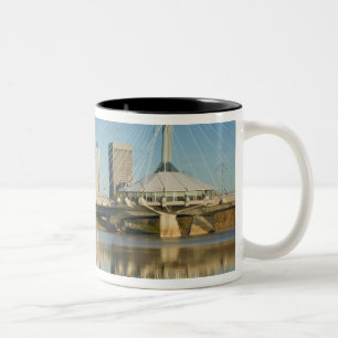 Caneca De Café Em Dois Tons CANADÁ, Manitoba, Winnipeg: Riel Esplanade 2