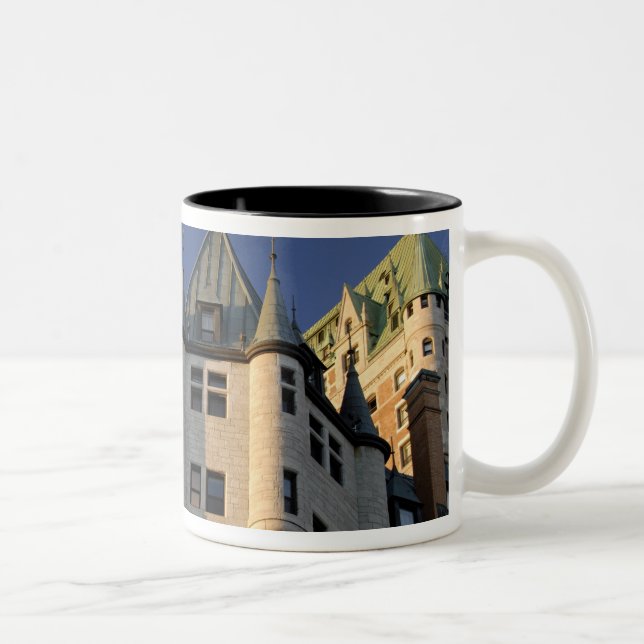 Caneca De Café Em Dois Tons Canadá, Quebec, Cidade de Quebec. Fairmont Chateau (Direita)