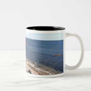Caneca De Café Em Dois Tons Canadá, Quebec. Trem da VIA Rail Canada O 2