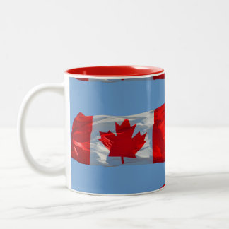 Caneca De Café Em Dois Tons Canadiano Maple Leaf Flag Patriotic Mug
