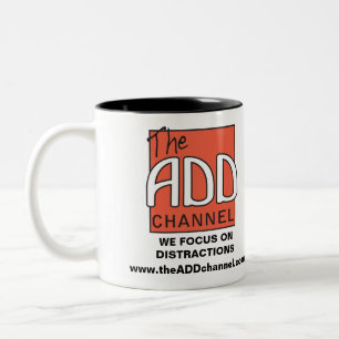 Caneca De Café Em Dois Tons Canal ADD - Focamos Em Distrações