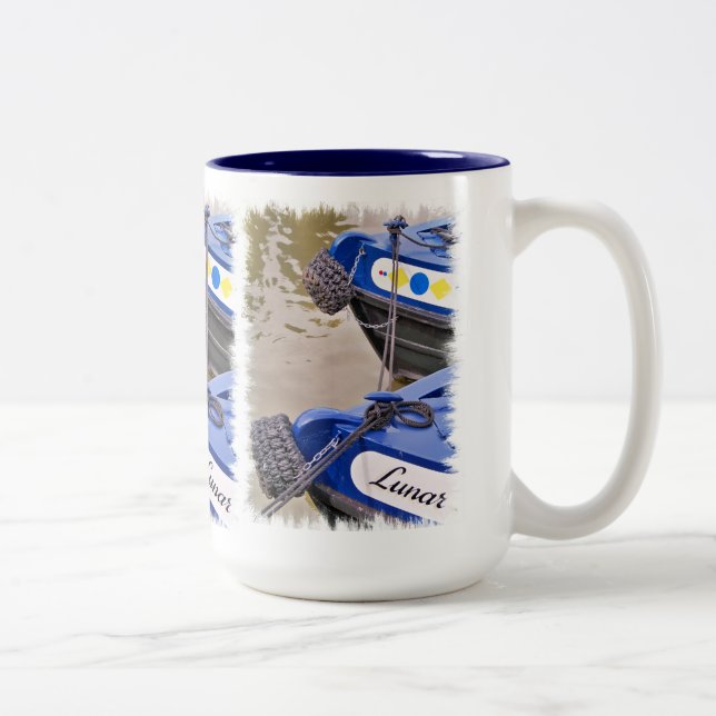 CANECA DE CAFÉ EM DOIS TONS CANAL BOATS UK (Direita)