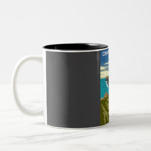 Caneca De Café Em Dois Tons Canal Islands National Park Vintage - Relatório Mí