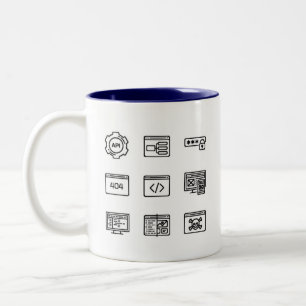 Caneca De Café Em Dois Tons Canalizador