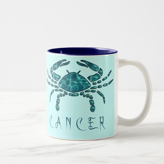 Caneca De Café Em Dois Tons Cancer (Direita)