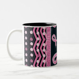 Caneca De Café Em Dois Tons Cancer de mama