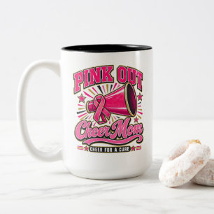 Caneca De Café Em Dois Tons Câncer de Mama Rosa Saída Animem a Mamãe Animem po