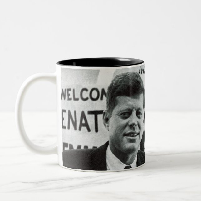Caneca De Café Em Dois Tons Candidato Kennedy (Esquerda)