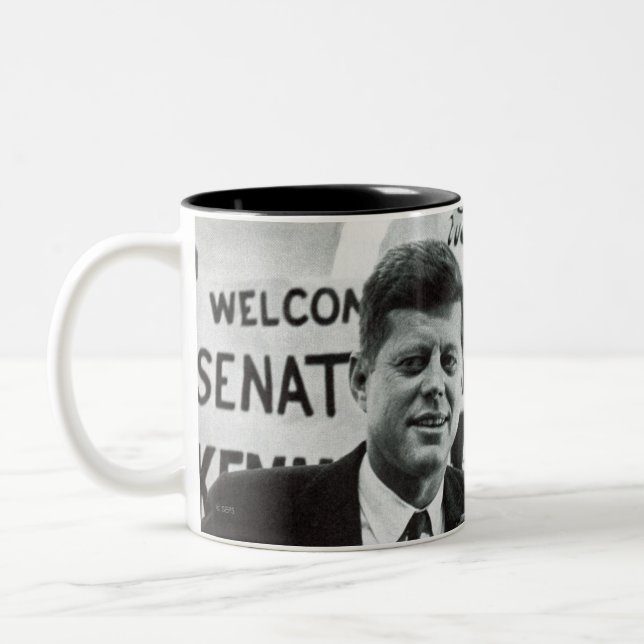 Caneca De Café Em Dois Tons Candidato Kennedy (Esquerda)
