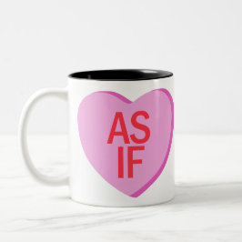 Caneca De Café Em Dois Tons Candy Heart - AS IF