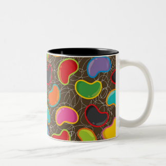 Caneca De Café Em Dois Tons Candy Retro Jellybeans Pop Mug Colorida