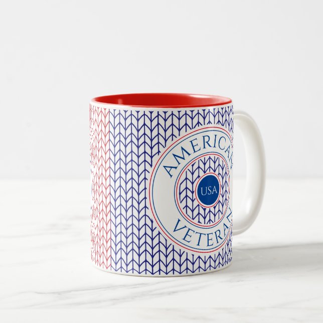 CANECA DE CAFÉ EM DOIS TONS CANECA AMERICANA VETERANO DE DUAS TONS (Frente Esquerda)