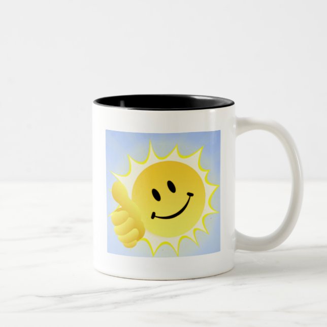 Caneca De Café Em Dois Tons Caneca_ Bom Dia (Direita)