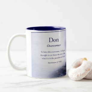 Caneca De Café Em Dois Tons Caneca, canhoto, Don