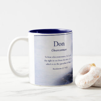 Caneca De Café Em Dois Tons Caneca, canhoto, Don
