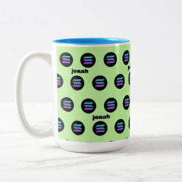Caneca De Café Em Dois Tons caneca com nome solana crypto trade café Mug