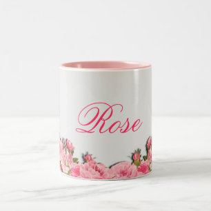 Caneca De Café Em Dois Tons Caneca cor-de-rosa do café