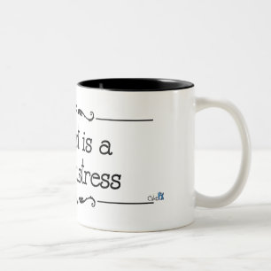 Caneca De Café Em Dois Tons "Caneca da senhora cruel"