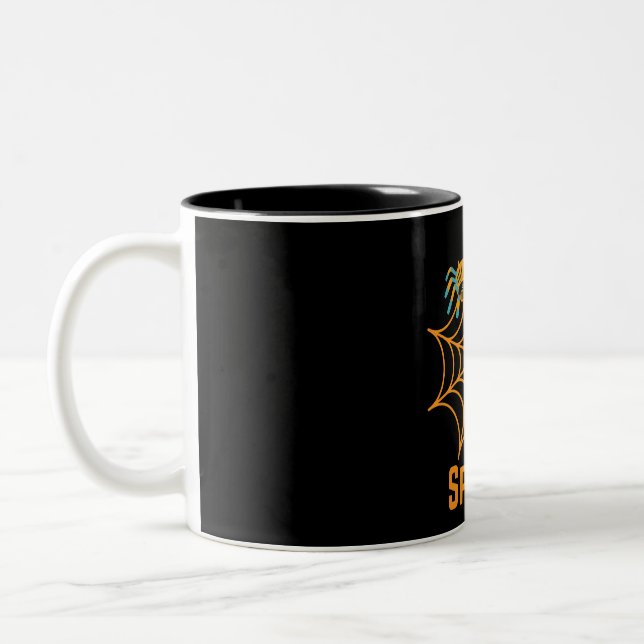 Caneca De Café Em Dois Tons caneca-de-aranha linda e negra da moda (Esquerda)
