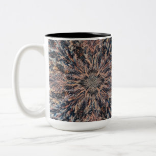 Caneca De Café Em Dois Tons Caneca de dois tons (15 oz), artística moderna