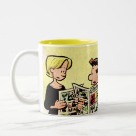 Caneca De Café Em Dois Tons "Caneca de domingo Funnies da norma"