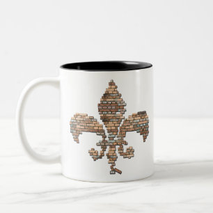 Caneca De Café Em Dois Tons "caneca de N'awlins novo"