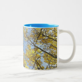 Caneca De Café Em Dois Tons Caneca do tom da árvore dois de Aspen