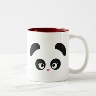 Caneca De Café Em Dois Tons Caneca do tom de Panda® dois do amor