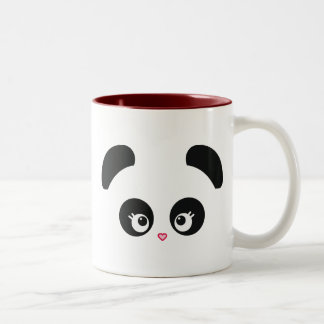 Caneca De Café Em Dois Tons Caneca do tom de Panda® dois do amor