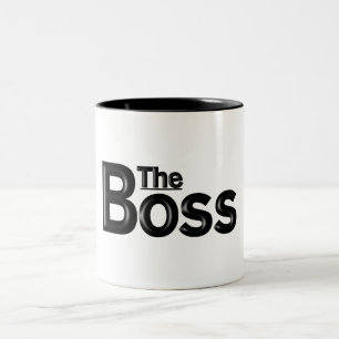 Caneca De Café Em Dois Tons "Caneca do trabalho do chefe"
