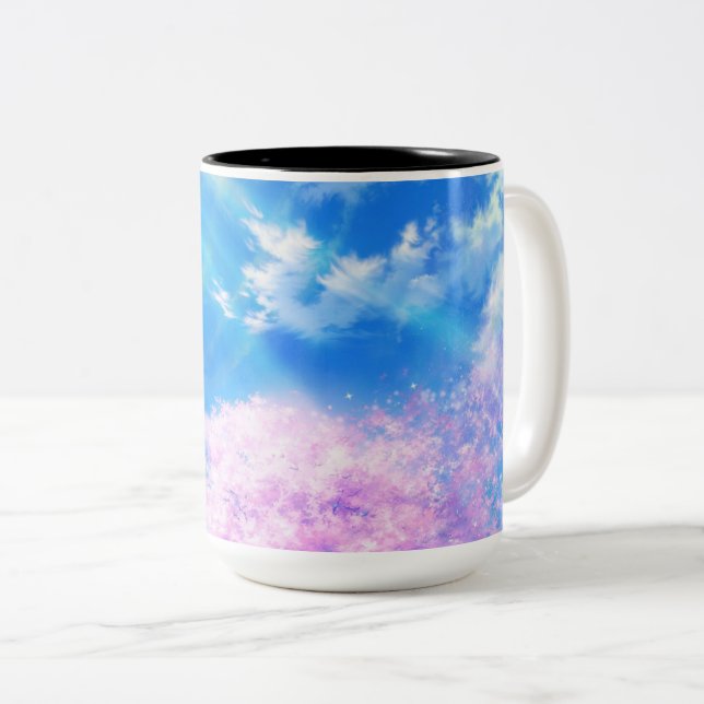Caneca De Café Em Dois Tons Caneca em Dois Tons (Frente Esquerda)