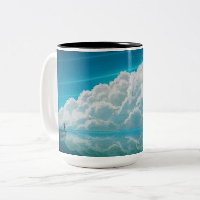 Caneca De Café Em Dois Tons Caneca em Dois Tons (Frente Esquerda)