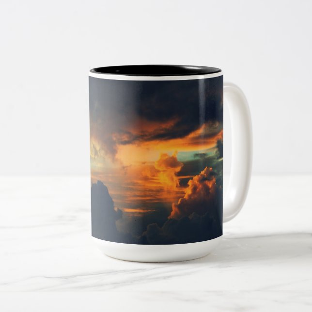 Caneca De Café Em Dois Tons Caneca em Dois Tons (Frente Esquerda)