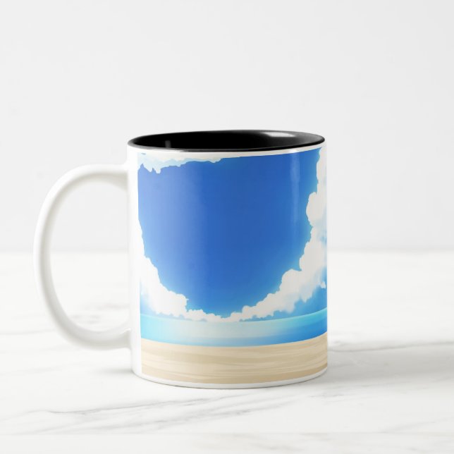 Caneca De Café Em Dois Tons Caneca em Dois Tons (Esquerda)
